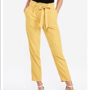High Waisted Paperbag Ankle Pant